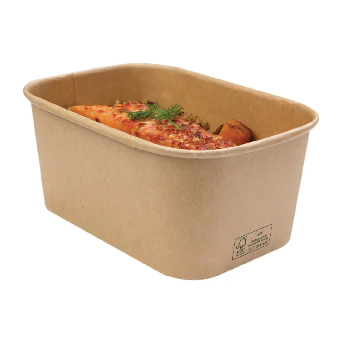 FP459 Colpac Stagione Recyclable Microwavable Food Boxes 1Ltr / 35oz (Pack of 300) - JD Catering Equipment Solutions Ltd