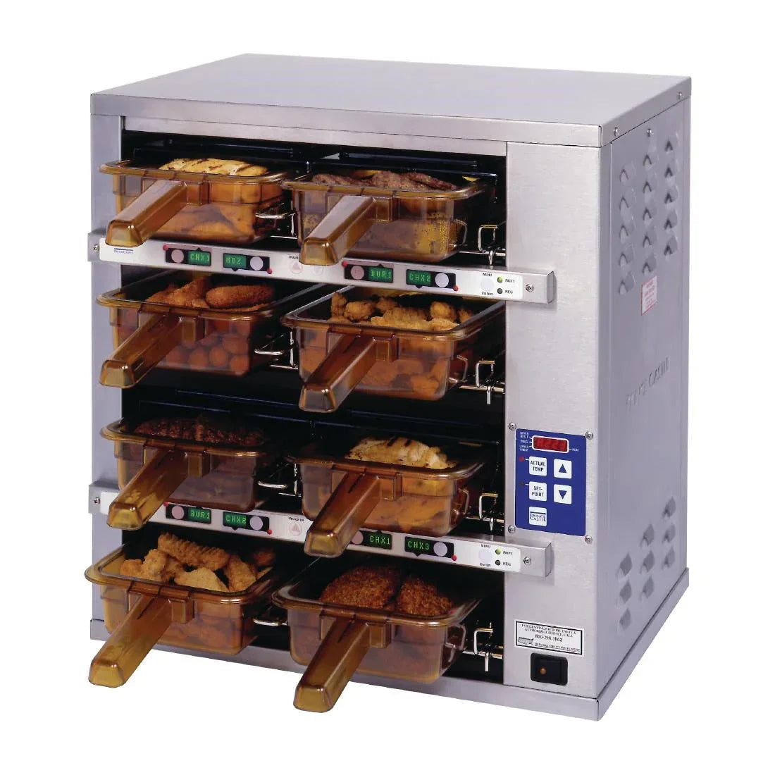 FP570 Prince Castle MenuTrak Dedicated Hot Holding Bin DHB4PT-20BCE - JD Catering Equipment Solutions Ltd