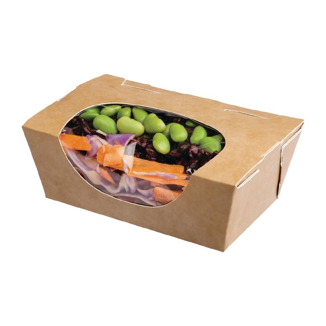 FP581 Colpac Zest Compostable Kraft Small Salad Boxes 500ml / 17oz (Pack of 500) JD Catering Equipment Solutions Ltd