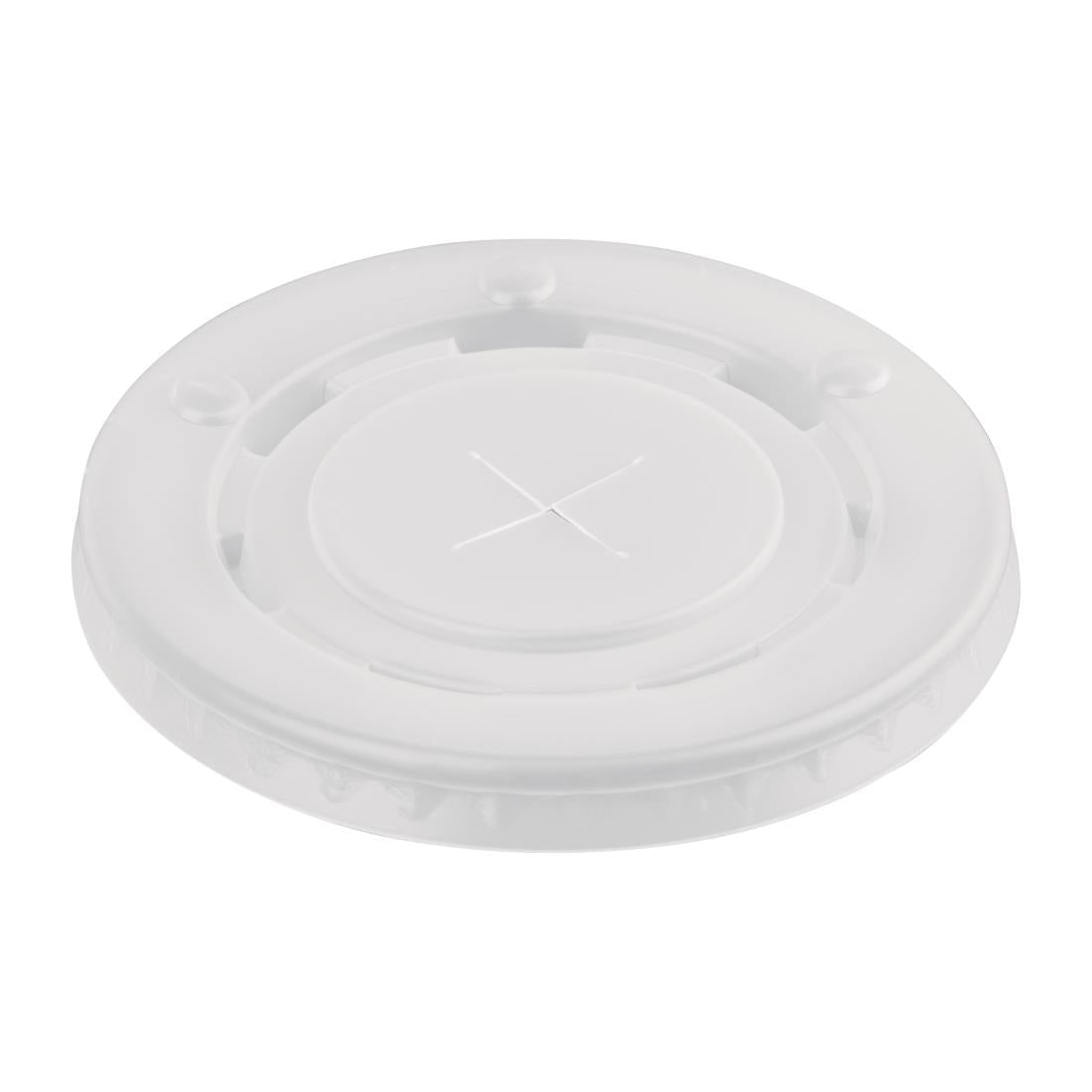FP784 Fiesta Recyclable Polystyrene Lids for 16oz/20oz Cold Paper Cups 90mm (Pack of 1000) JD Catering Equipment Solutions Ltd