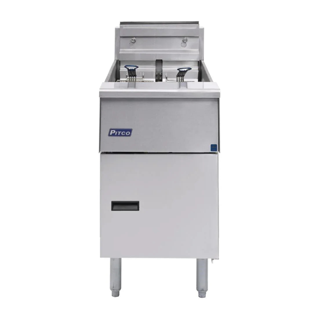 FP876 Pitco Single Tank Twin Basket Fryer SE14S-SSTC - JD Catering Equipment Solutions Ltd