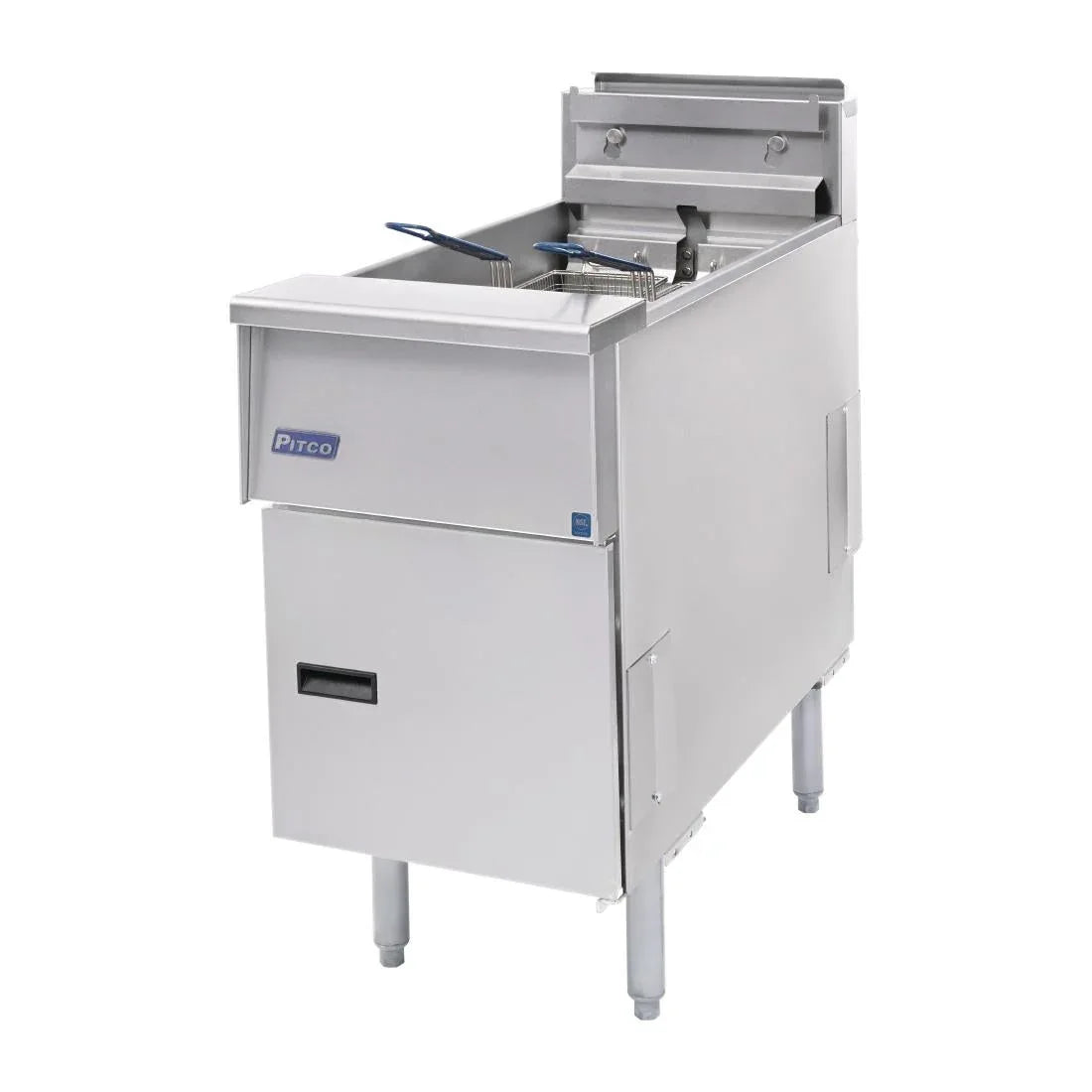 FP876 Pitco Single Tank Twin Basket Fryer SE14S-SSTC - JD Catering Equipment Solutions Ltd