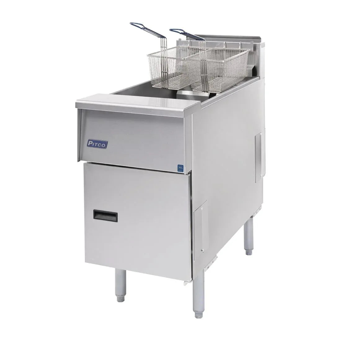 FP876 Pitco Single Tank Twin Basket Fryer SE14S-SSTC - JD Catering Equipment Solutions Ltd