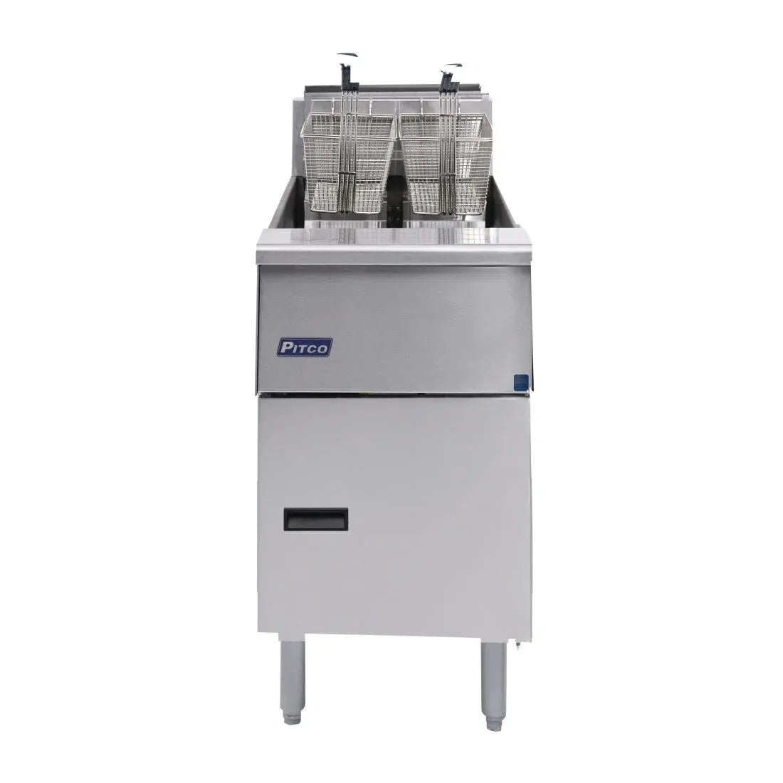 FP876 Pitco Single Tank Twin Basket Fryer SE14S-SSTC - JD Catering Equipment Solutions Ltd