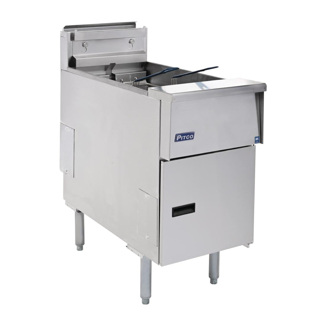 FP876 Pitco Single Tank Twin Basket Fryer SE14S-SSTC JD Catering Equipment Solutions Ltd