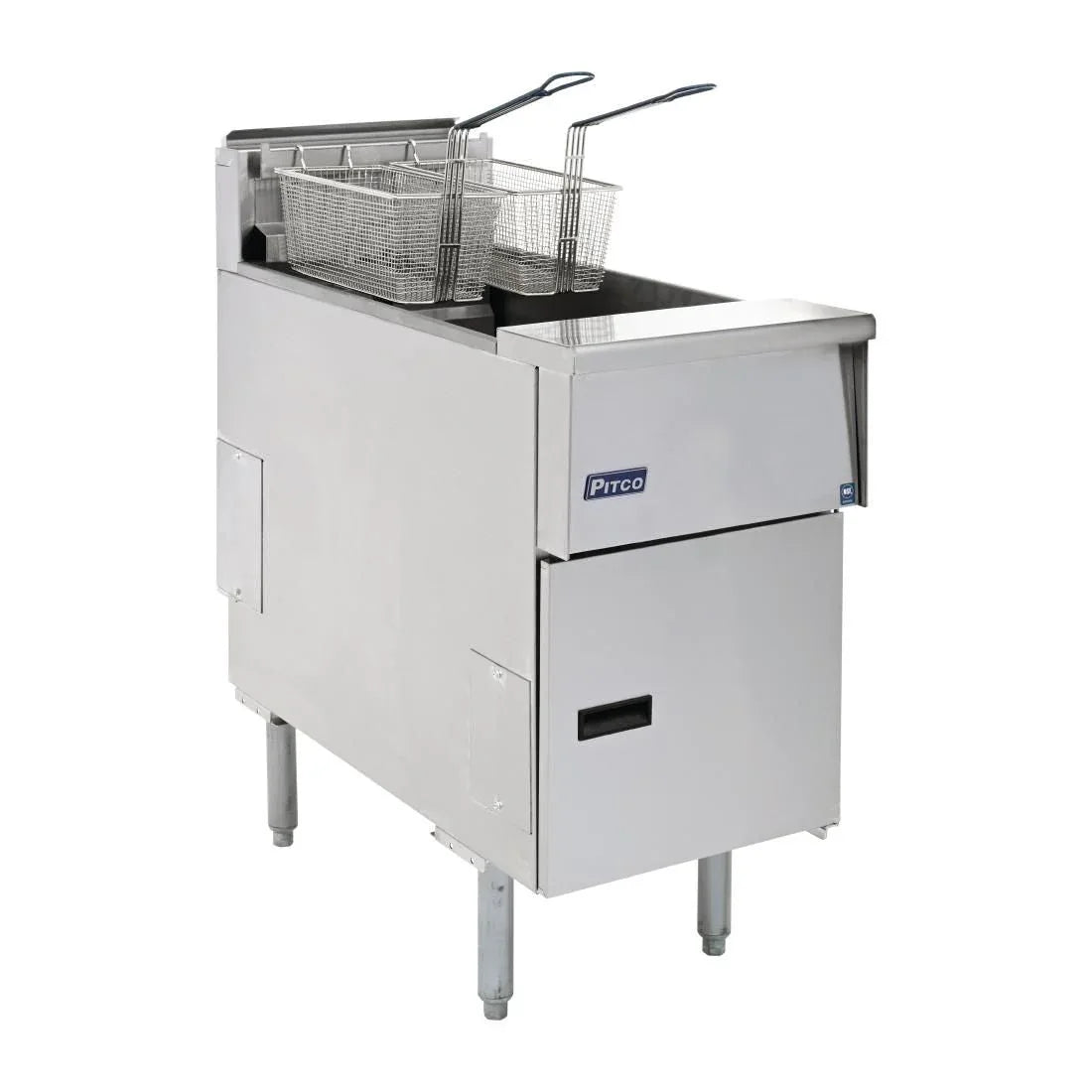 FP876 Pitco Single Tank Twin Basket Fryer SE14S-SSTC - JD Catering Equipment Solutions Ltd