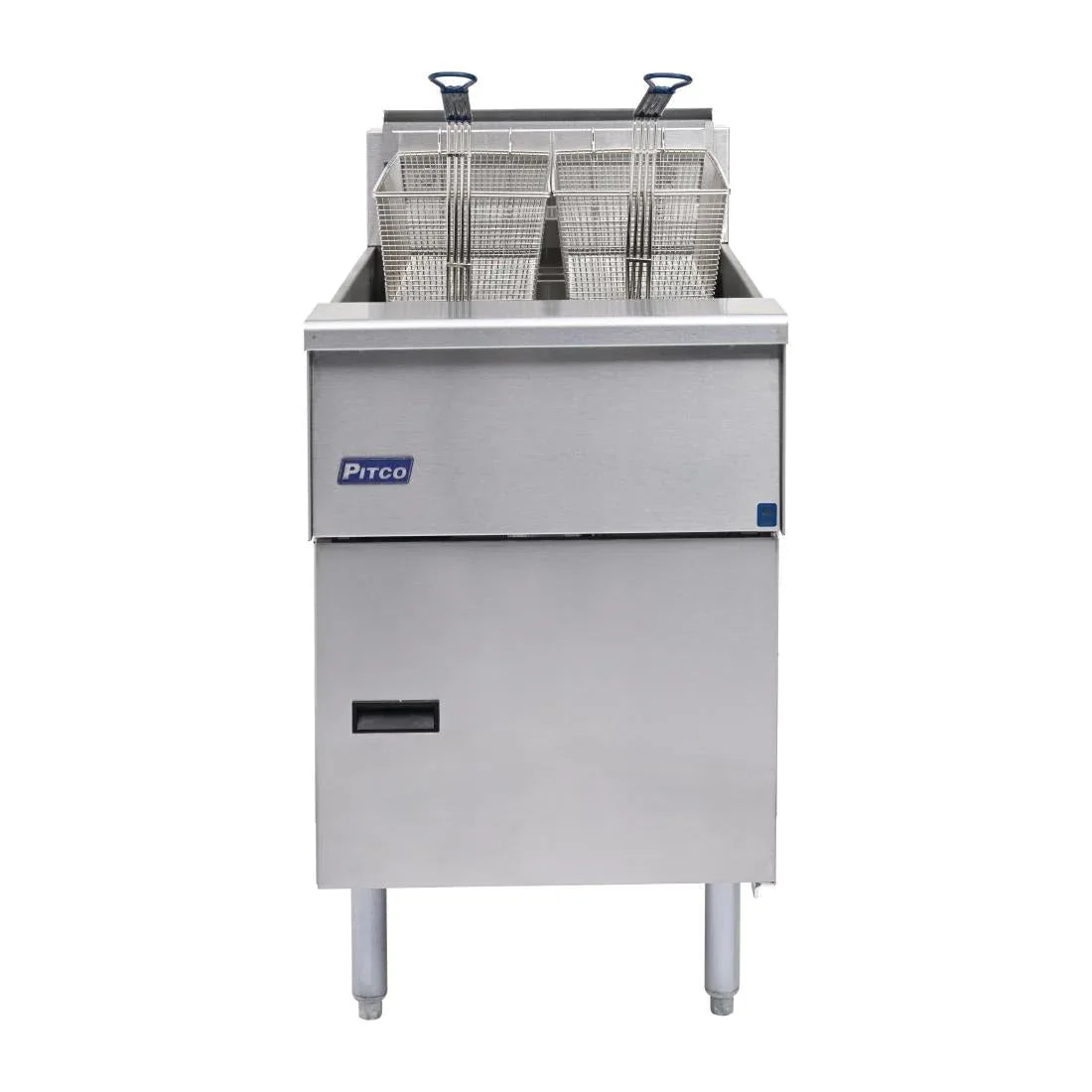 FP877 Pitco Single Tank Twin Basket Fryer SE18S-SSTC - JD Catering Equipment Solutions Ltd