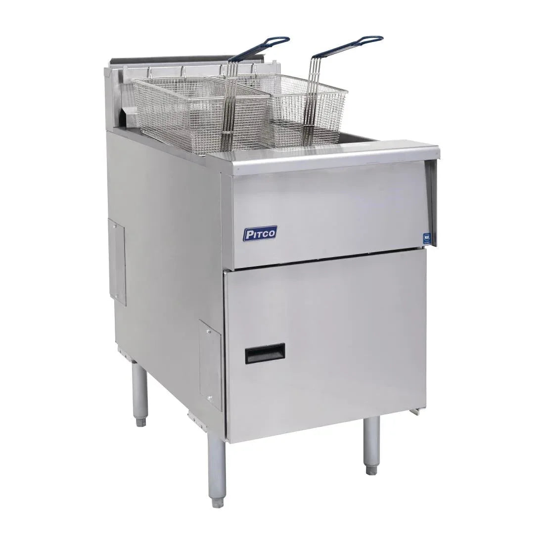 FP877 Pitco Single Tank Twin Basket Fryer SE18S-SSTC - JD Catering Equipment Solutions Ltd