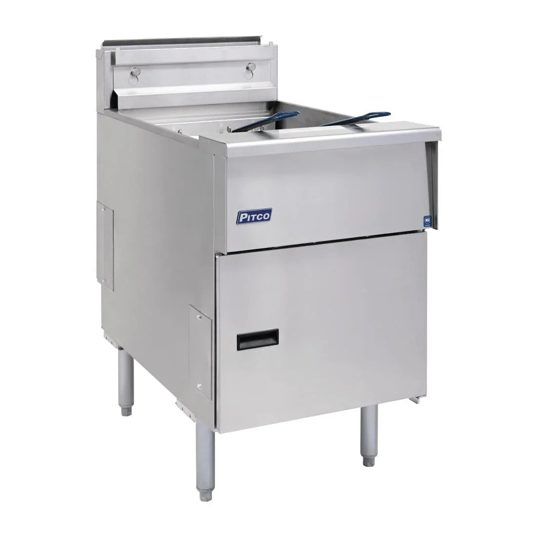FP877 Pitco Single Tank Twin Basket Fryer SE18S-SSTC - JD Catering Equipment Solutions Ltd