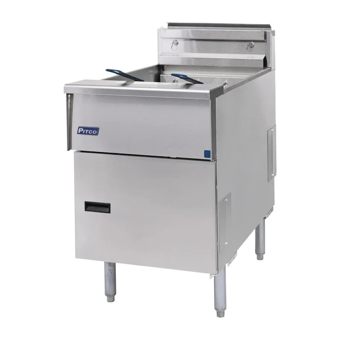 FP877 Pitco Single Tank Twin Basket Fryer SE18S-SSTC - JD Catering Equipment Solutions Ltd