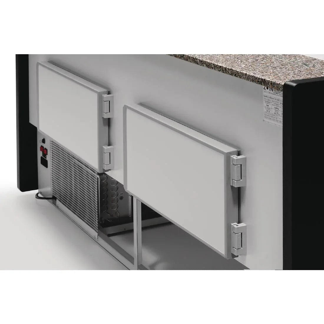 FP922-250 Zoin Tibet Serve Over Counter Black 2500mm - JD Catering Equipment Solutions Ltd