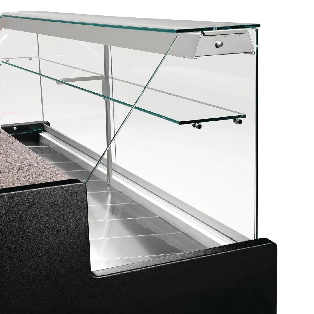 FP922-250 Zoin Tibet Serve Over Counter Black 2500mm - JD Catering Equipment Solutions Ltd