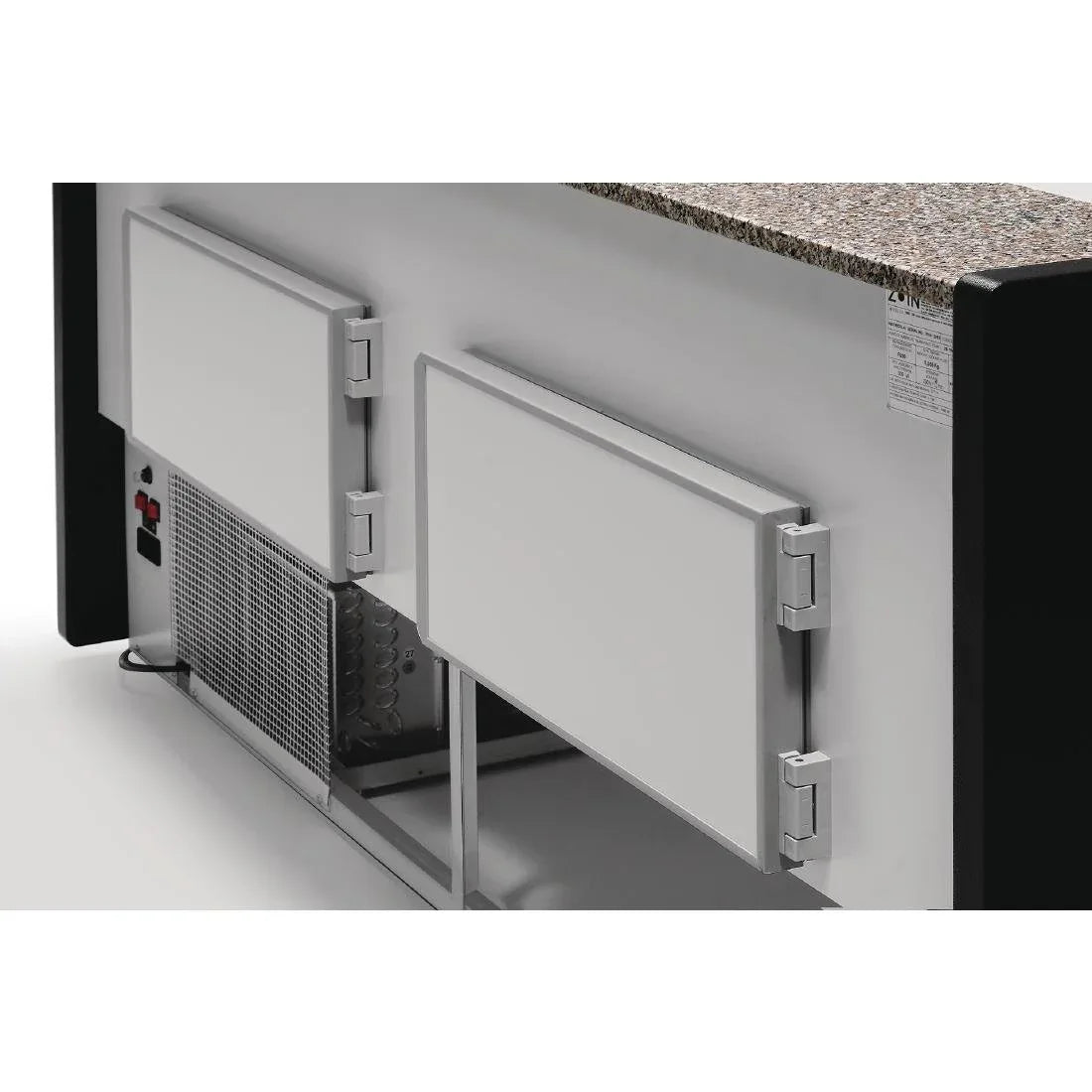 FP922-300 Zoin Tibet Serve Over Counter Black 3000mm - JD Catering Equipment Solutions Ltd