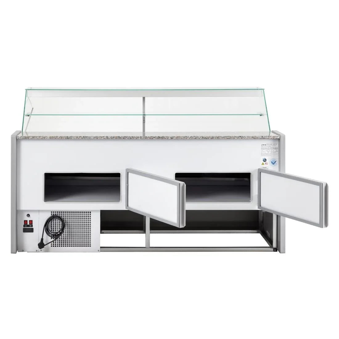 FP924-200 Zoin Tibet Serve Over Counter Grey 2000mm - JD Catering Equipment Solutions Ltd