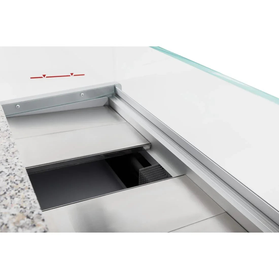 FP924-200 Zoin Tibet Serve Over Counter Grey 2000mm - JD Catering Equipment Solutions Ltd