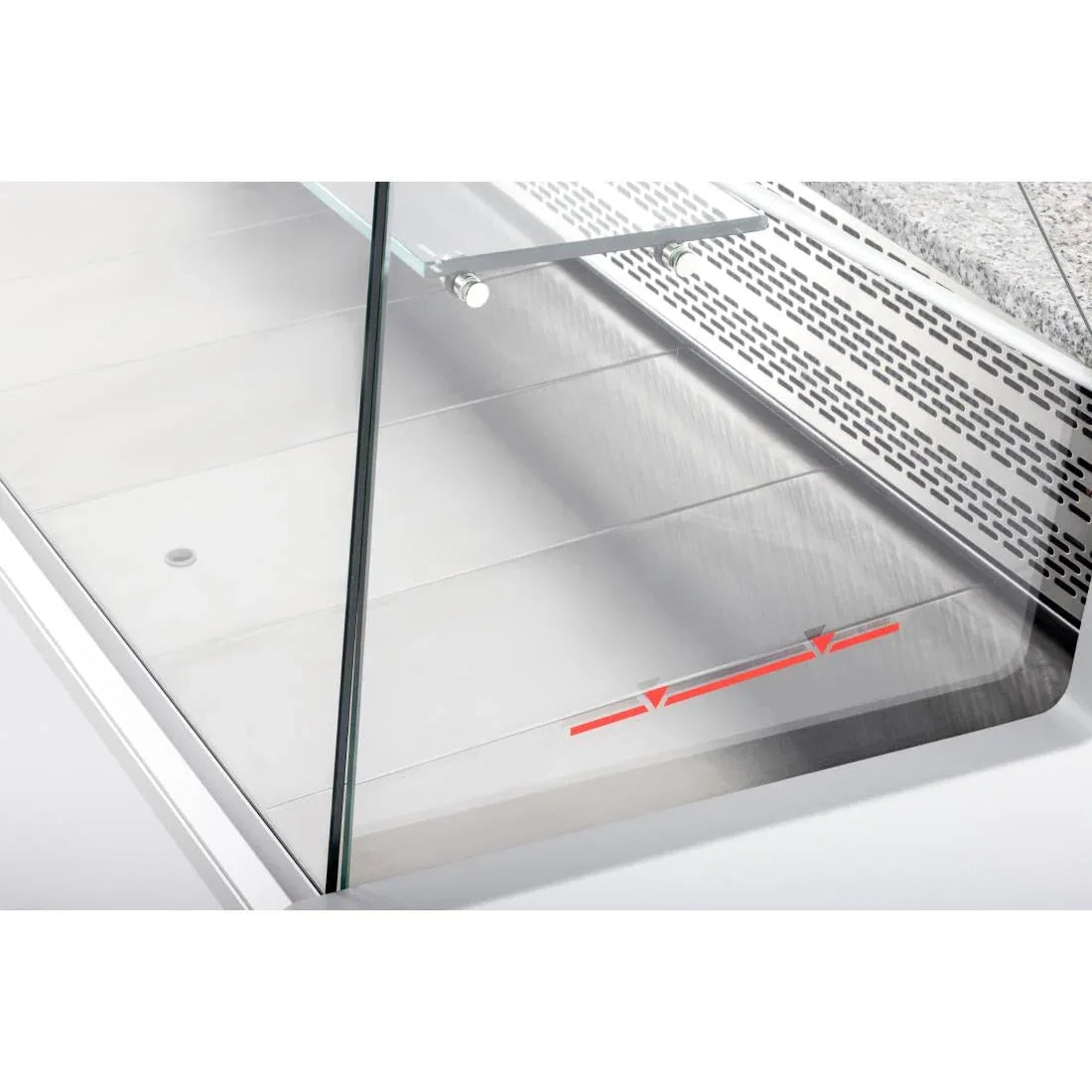 FP924-200 Zoin Tibet Serve Over Counter Grey 2000mm - JD Catering Equipment Solutions Ltd