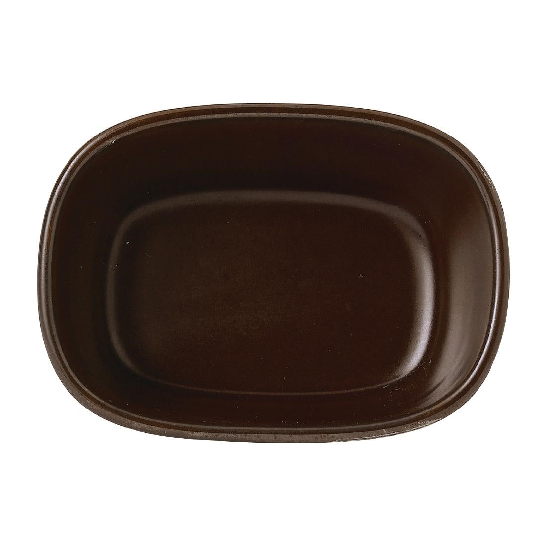 FR008 Churchill Emerge Cinnamon Brown Dish 120 x 90mm (Pack of 6) JD Catering Equipment Solutions Ltd