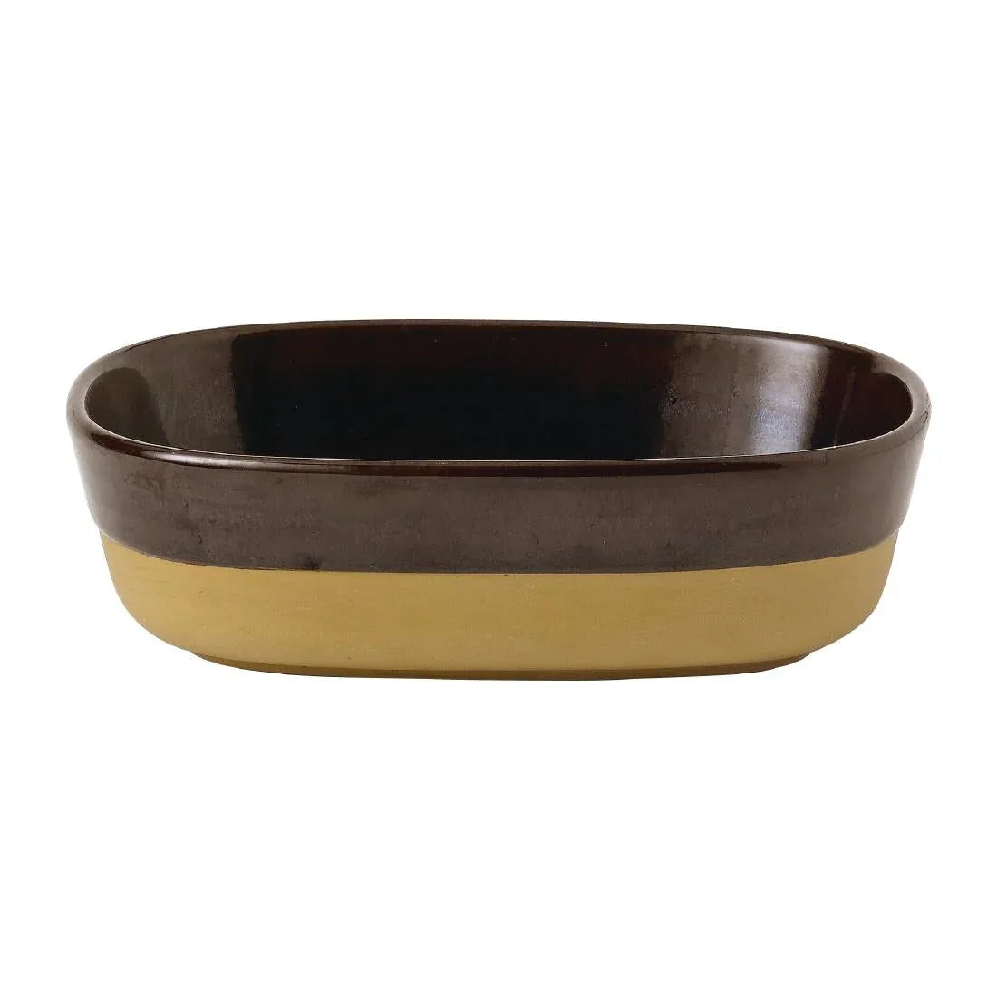 FR009 Churchill Emerge Cinnamon Brown Dish 170 x 120mm (Pack of 6) - JD Catering Equipment Solutions Ltd