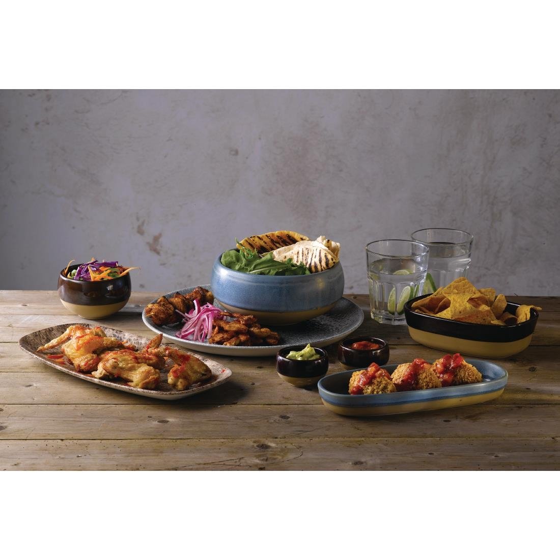 FR013 Churchill Emerge Oslo Blue Bowl 120mm (Pack of 12) JD Catering Equipment Solutions Ltd