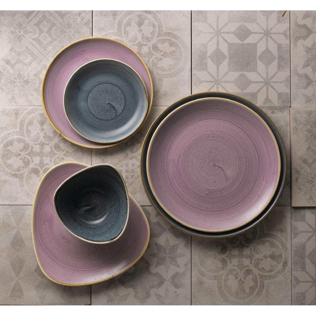 FR025 Churchill Stonecast Lavender Lotus Plate 228mm (Pack of 12) JD Catering Equipment Solutions Ltd