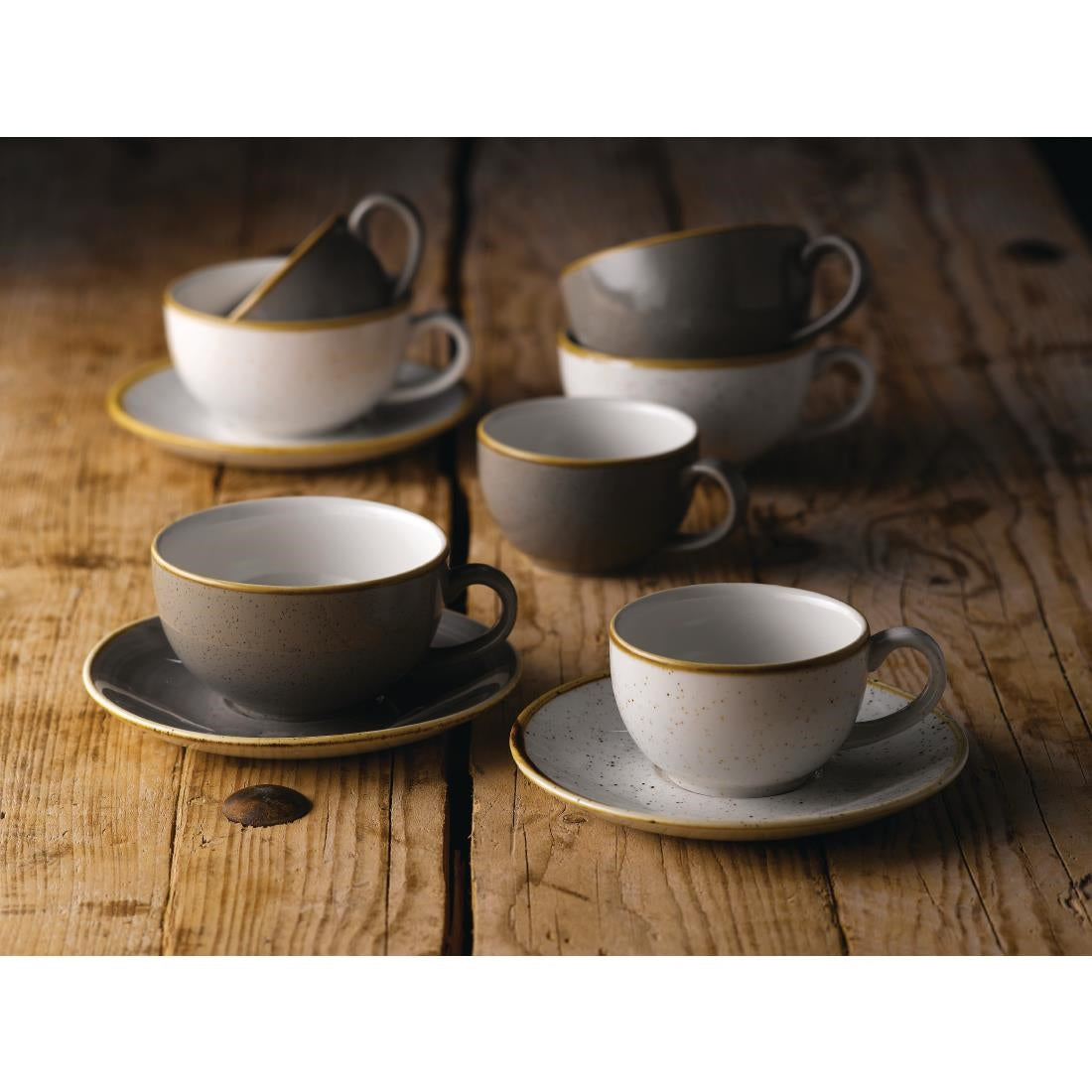 FR034 Churchill Stonecast Barley White Cappuccino Cup 170ml (Pack of 12) JD Catering Equipment Solutions Ltd