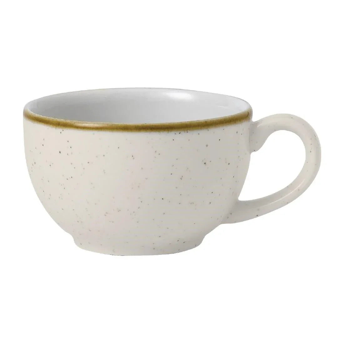 FR034 Churchill Stonecast Barley White Cappuccino Cup 170ml (Pack of 12) - JD Catering Equipment Solutions Ltd
