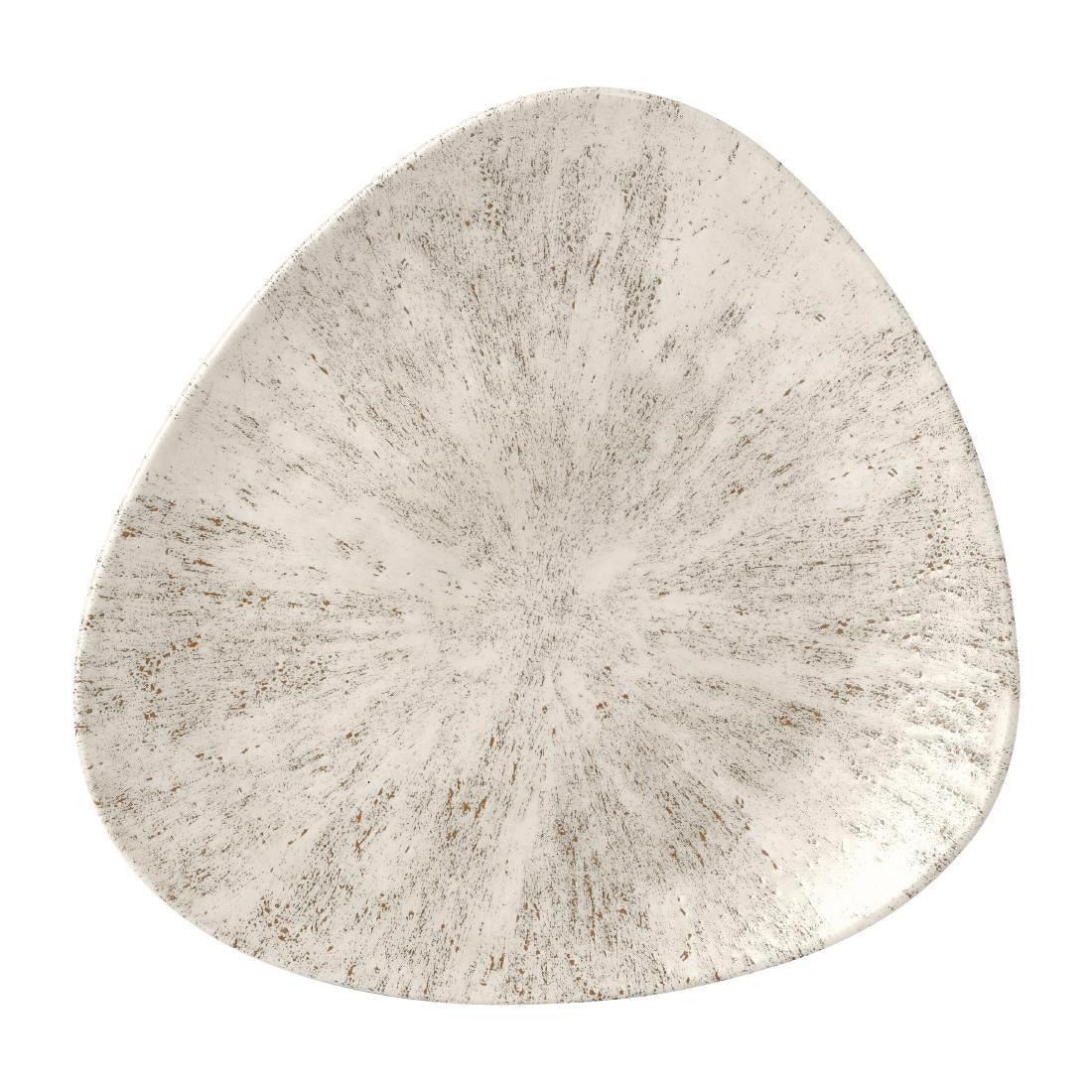 FR049 Churchill Stone Agate Grey Lotus Plate 254mm (Pack of 12) - JD Catering Equipment Solutions Ltd