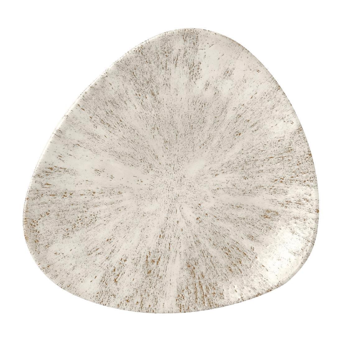 FR050 Churchill Stone Agate Grey Lotus Plate 228mm (Pack of 12) - JD Catering Equipment Solutions Ltd