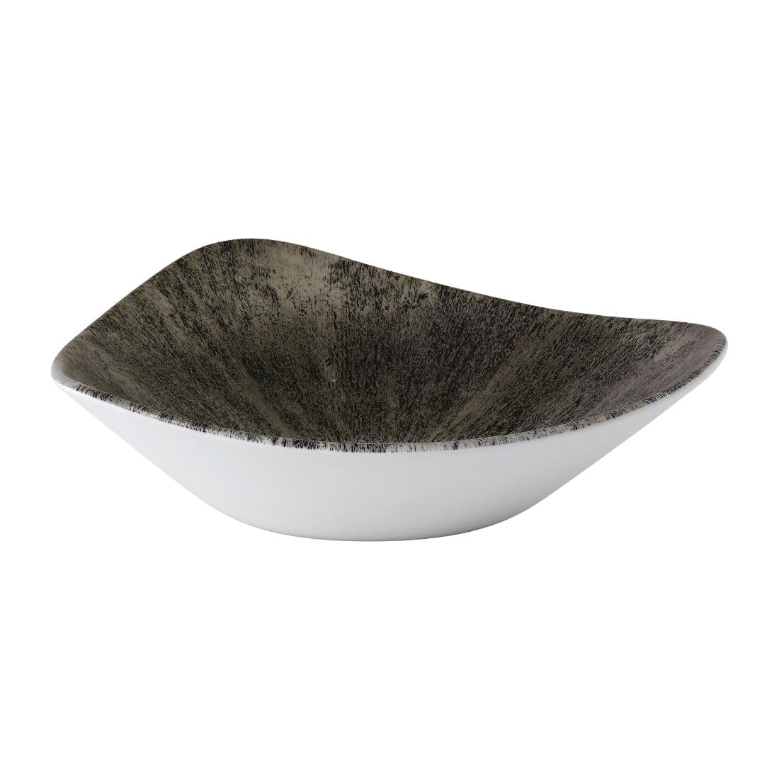 FR057 Churchill Stone Quartz Black Lotus Bowl 228mm (Pack of 12) JD Catering Equipment Solutions Ltd