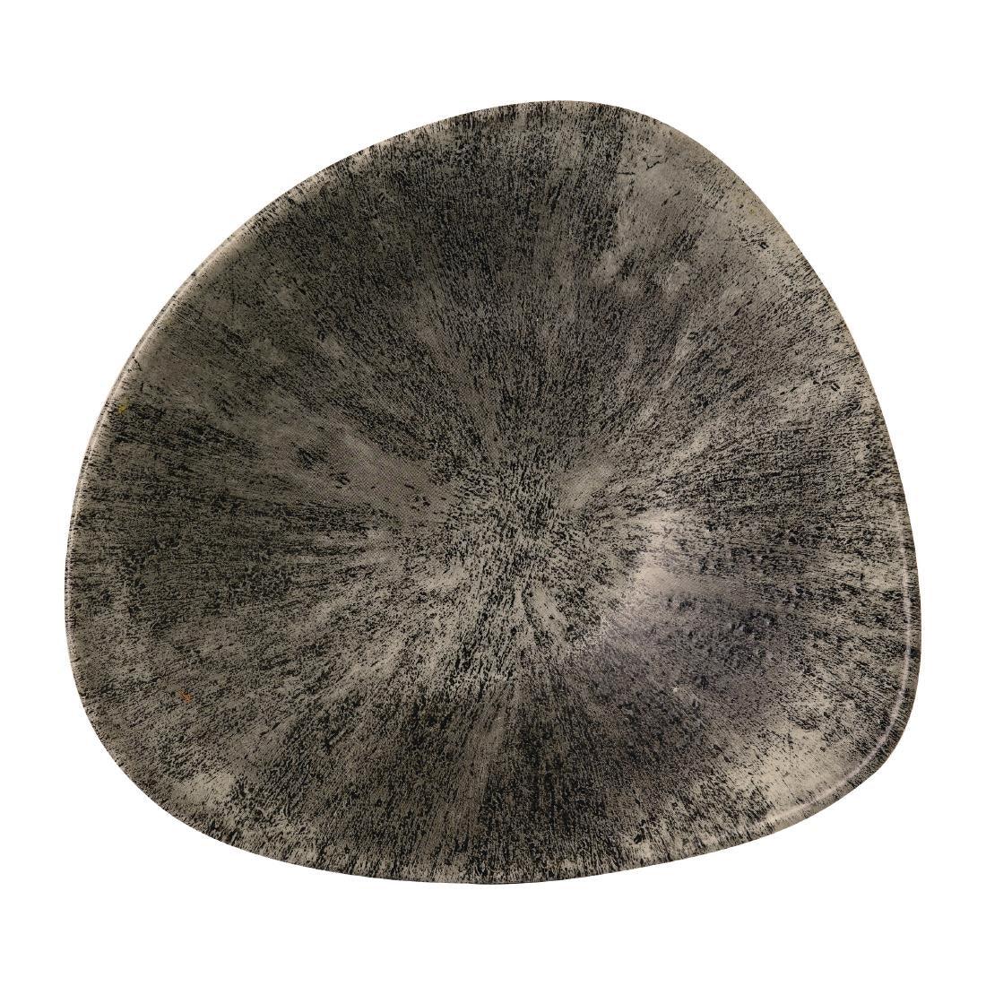 FR057 Churchill Stone Quartz Black Lotus Bowl 228mm (Pack of 12) - JD Catering Equipment Solutions Ltd