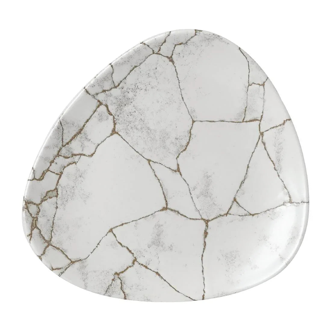 FR061 Churchill Studio Prints Kintsugi Agate Grey Lotus Plate 177mm (Pack of 12) - JD Catering Equipment Solutions Ltd