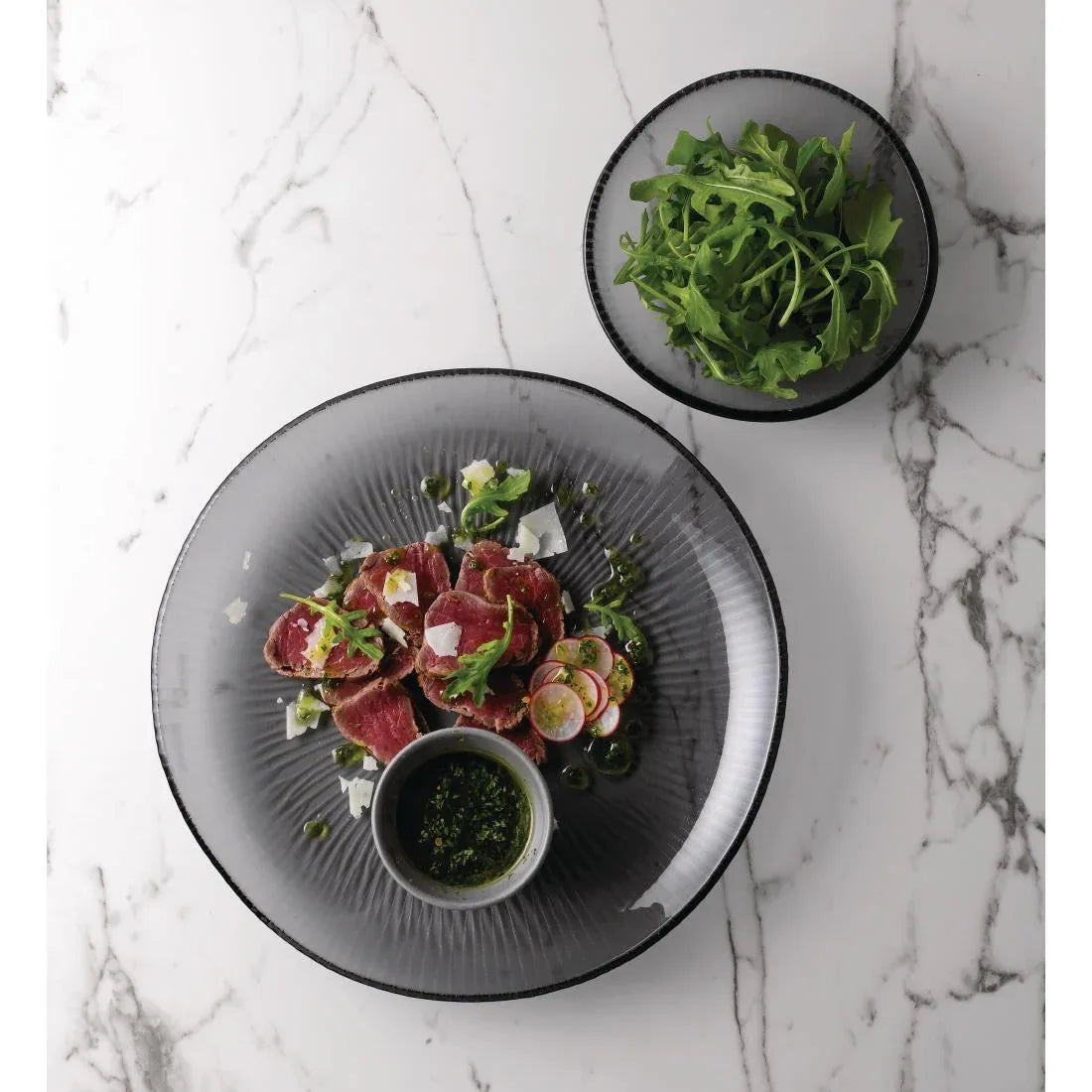 FR068 Churchill Bamboo Organic Glass Round Plate 295mm (Pack of 6) - JD Catering Equipment Solutions Ltd