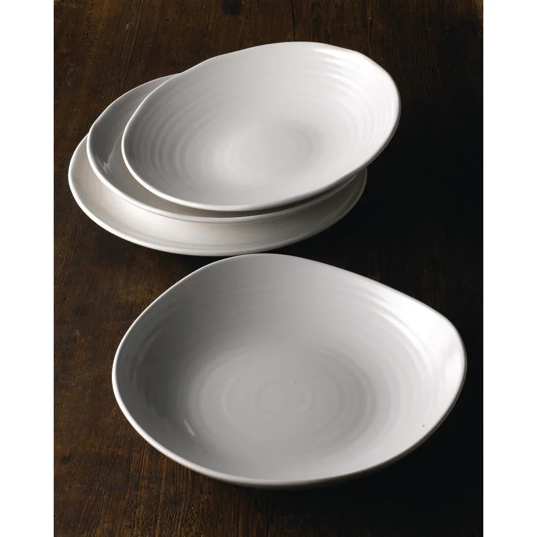 FR074 Dudson White Organic Coupe Bowl 279mm (Pack of 12) - JD Catering Equipment Solutions Ltd