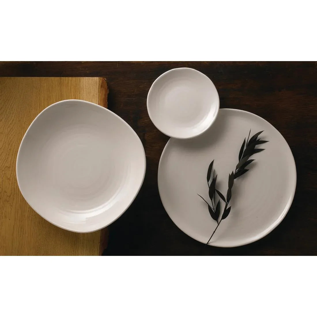 FR076 Dudson White Organic Coupe Wobbly Bowl 288mm (Pack of 6) - JD Catering Equipment Solutions Ltd
