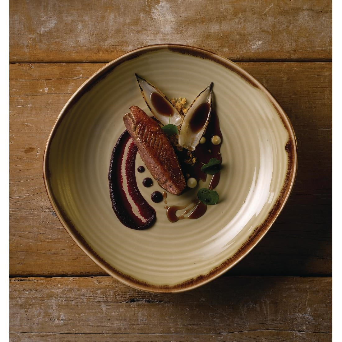 FR080 Dudson Harvest Natural Organic Coupe Wobbly Bowl 288mm (Pack of 6) JD Catering Equipment Solutions Ltd