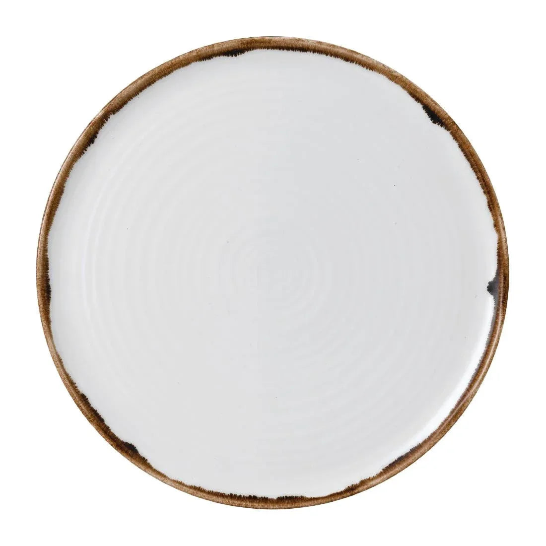 FR081 Dudson Harvest Natural Organic Coupe Flat Plate 317mm (Pack of 6) - JD Catering Equipment Solutions Ltd