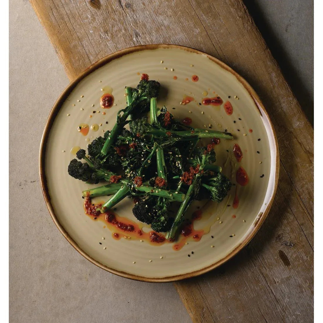 FR085 Dudson Harvest Linen Organic Coupe Flat Plate 317mm (Pack of 6) - JD Catering Equipment Solutions Ltd