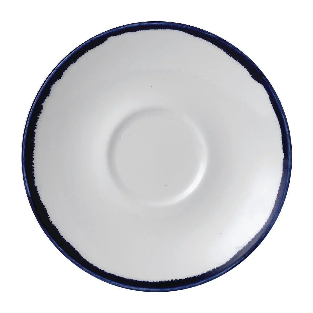 FR090 Dudson Harvest Ink Cappuccino Saucer 158mm (Pack of 12) - JD Catering Equipment Solutions Ltd