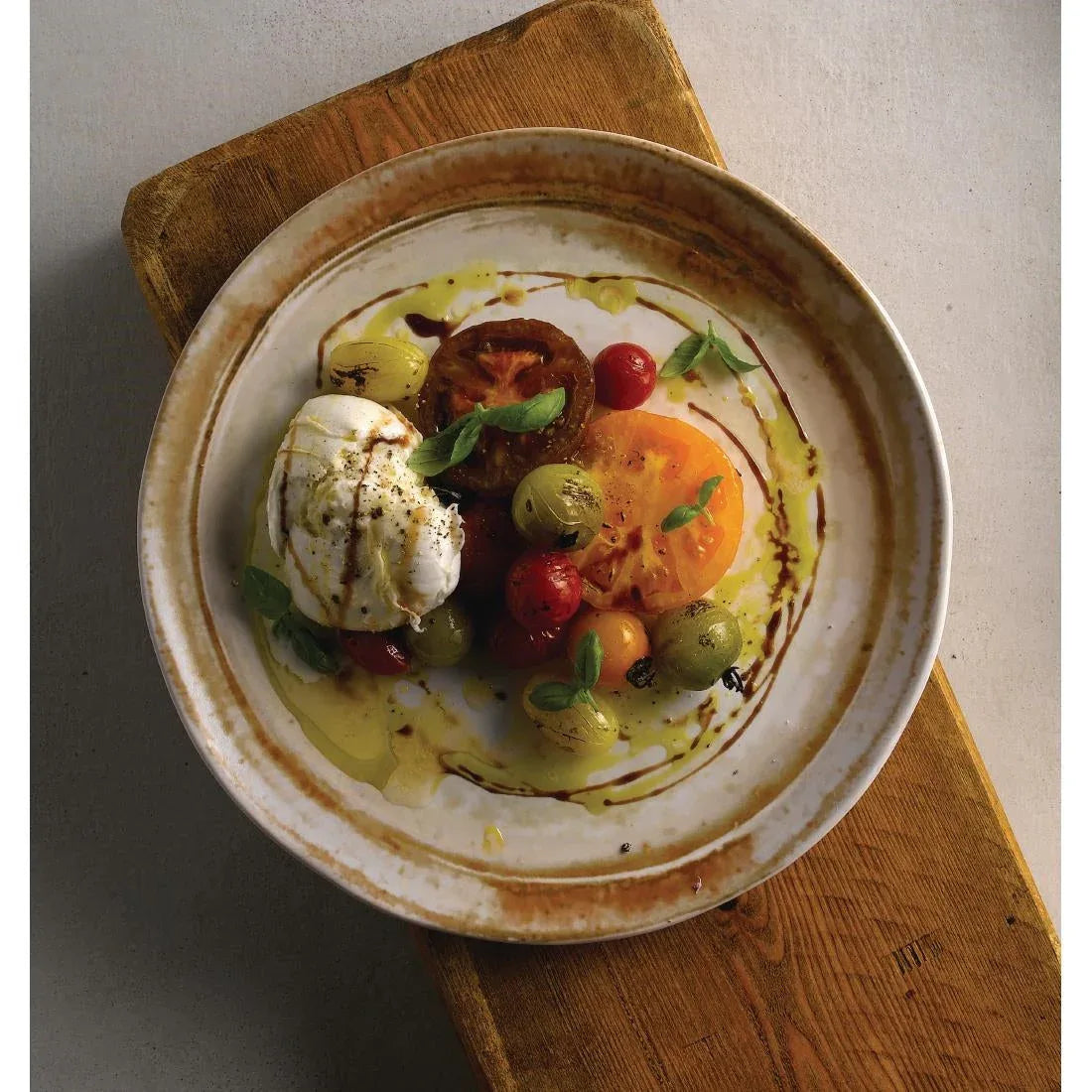 FR099 Dudson Sandstone Organic Coupe Plate 228mm (Pack of 12) - JD Catering Equipment Solutions Ltd