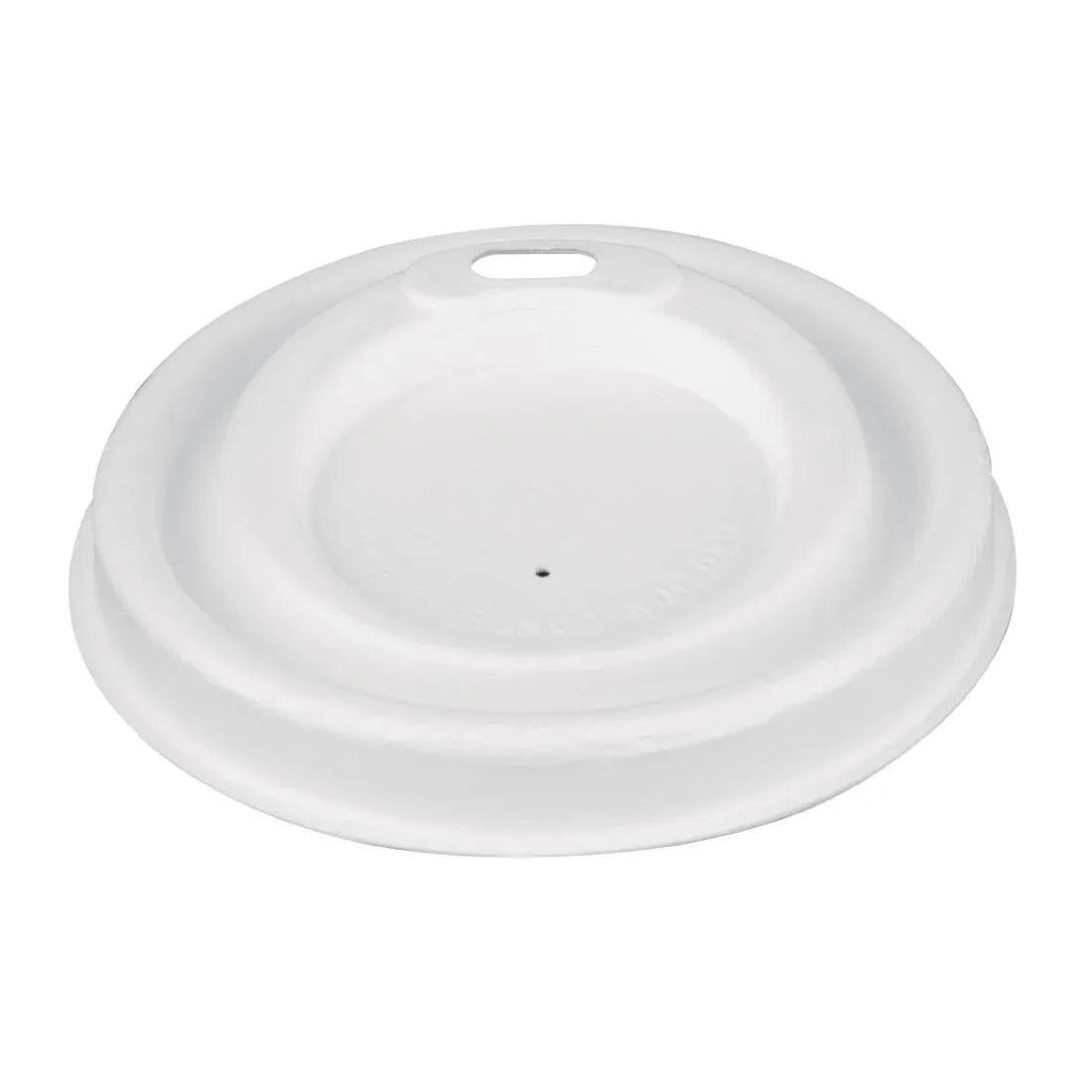 FS060 Fiesta Compostable Bagasse Coffee Cup Lids 225ml / 8oz (Pack of 1000) - JD Catering Equipment Solutions Ltd