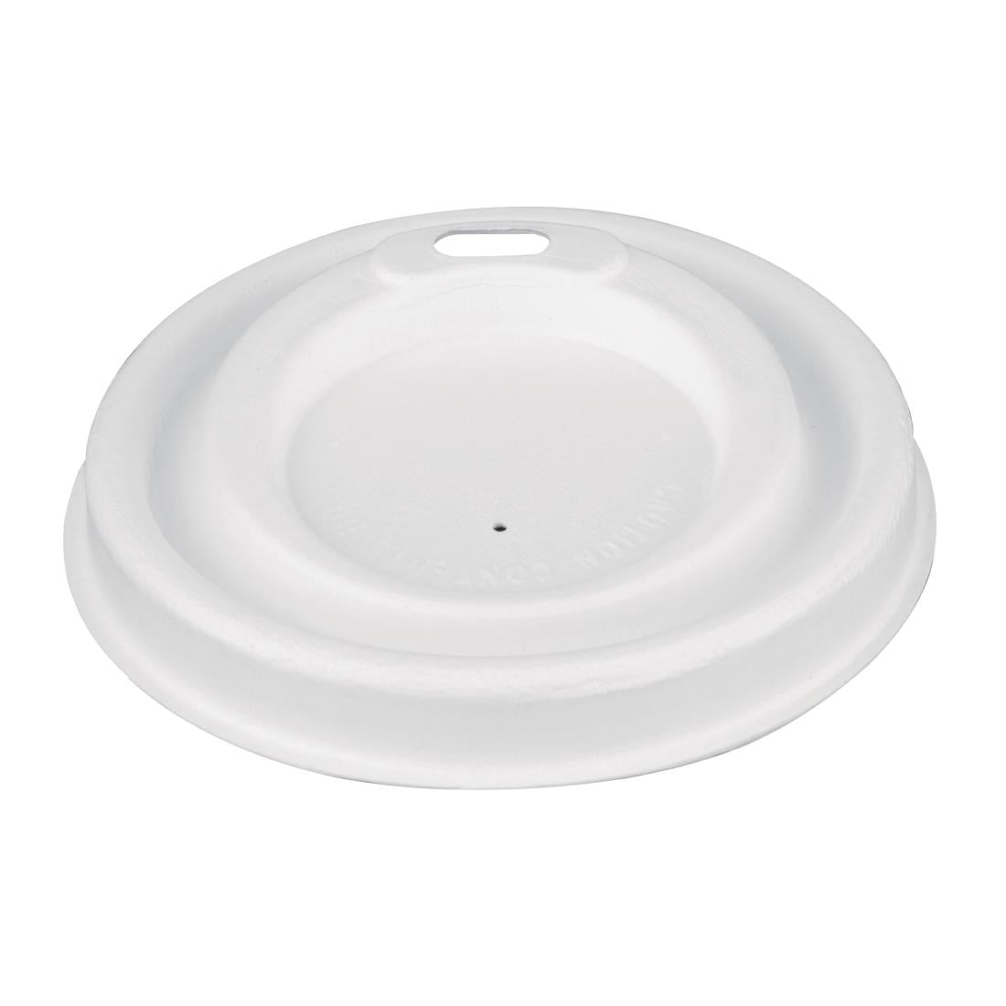 FS060 Fiesta Compostable Bagasse Coffee Cup Lids 225ml / 8oz (Pack of 1000) JD Catering Equipment Solutions Ltd