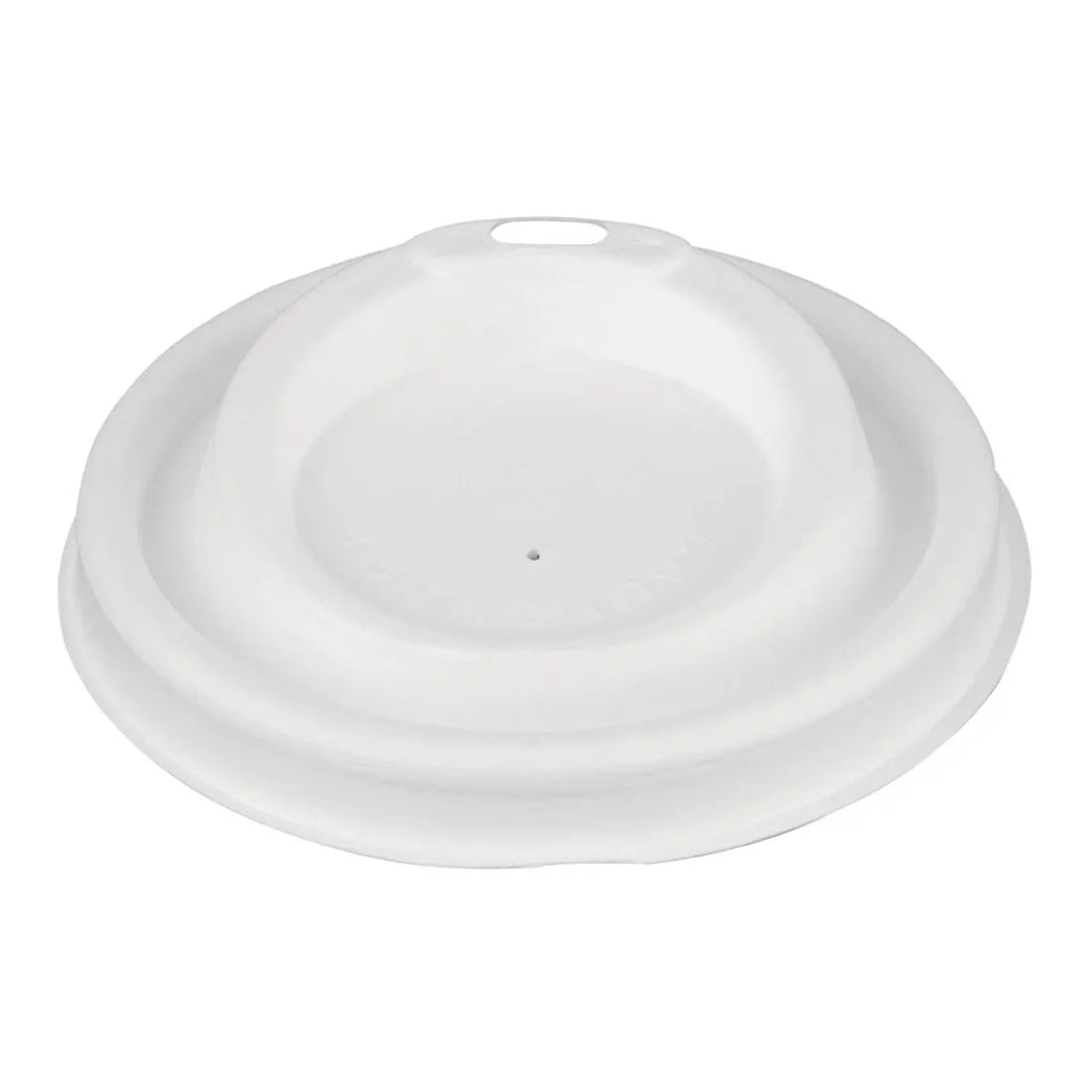 FS061 Fiesta Compostable Bagasse Coffee Cup Lids 340ml / 12oz (Pack of 1000) - JD Catering Equipment Solutions Ltd
