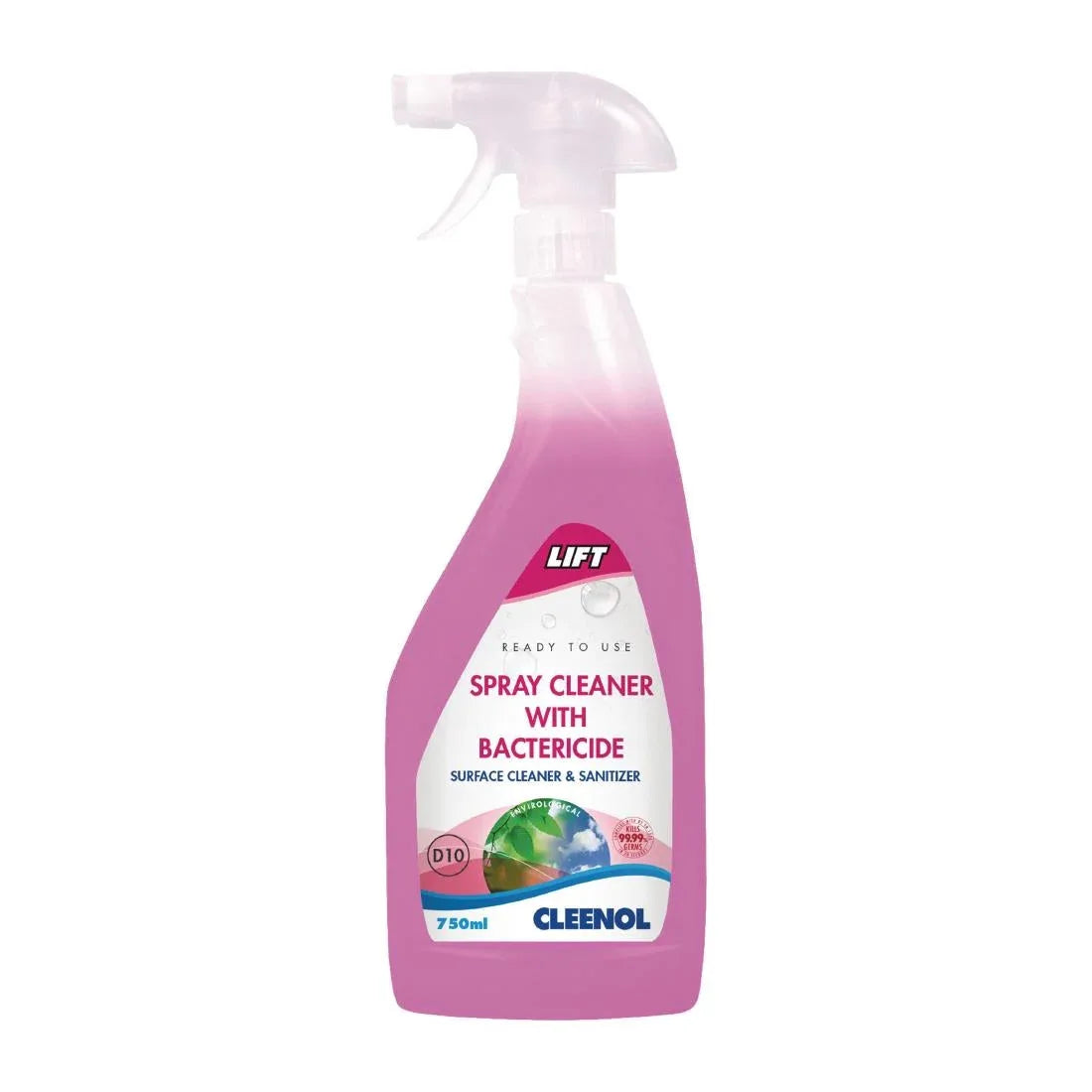 FS078 Cleenol Lift Antibacterial Cleaning Spray 750ml (Pack of 6) - JD Catering Equipment Solutions Ltd
