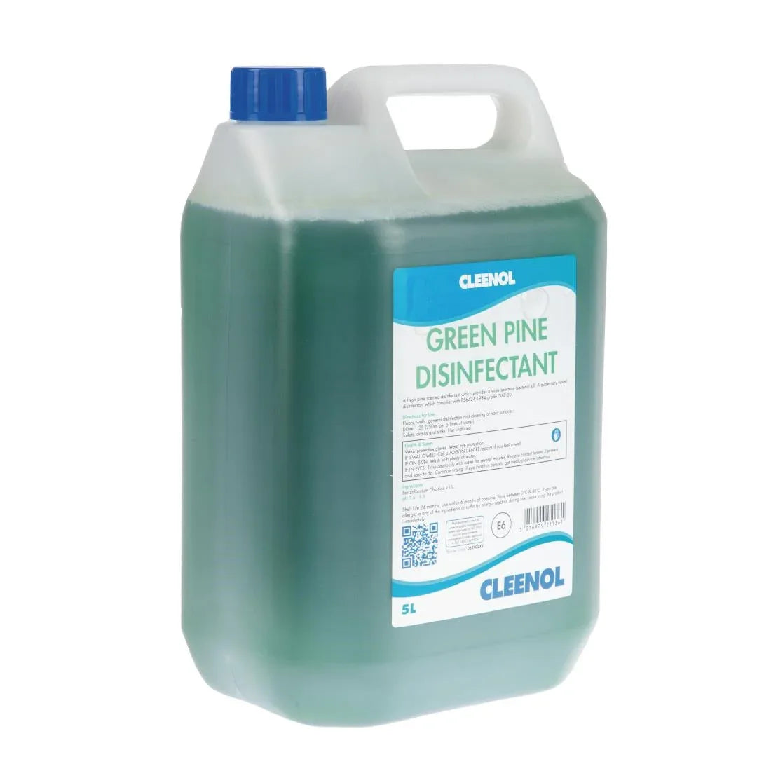 FS086 Cleenol Green Pine Disinfectant 5Ltr (Pack of 2) - JD Catering Equipment Solutions Ltd