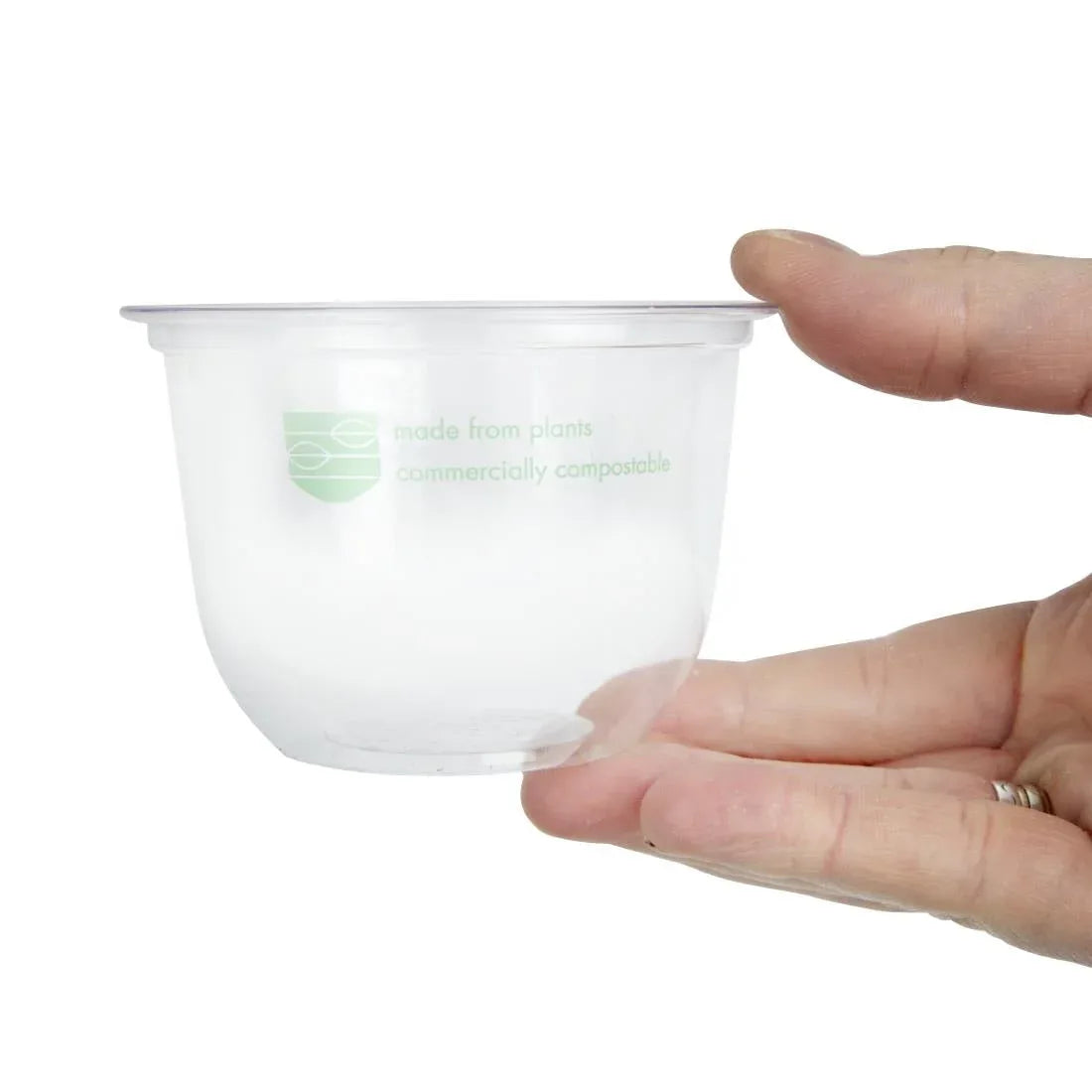 FS172 Vegware 96-Series Compostable PLA Deli Pots 10oz (Pack of 1000) - JD Catering Equipment Solutions Ltd
