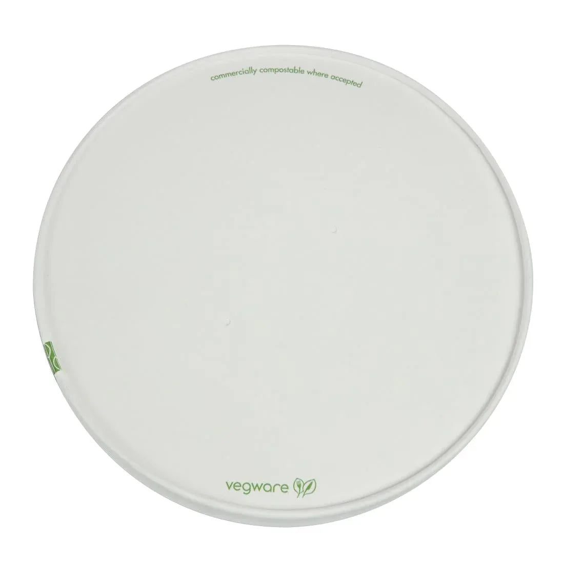 FS179 Vegware 185-Series Compostable Bon Appetit Wide PLA-lined Paper Food Bowl Lid (Pack of 300) - JD Catering Equipment Solutions Ltd