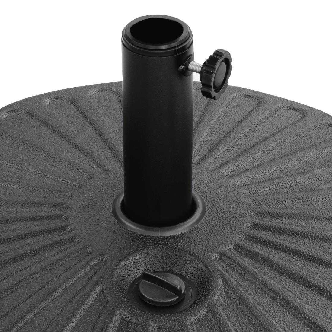 FS231 Bolero Parasol Base Black - 20Ltr - JD Catering Equipment Solutions Ltd