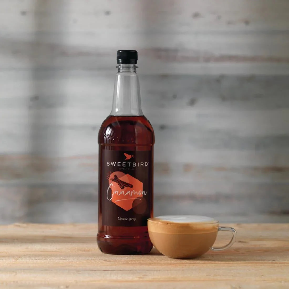 FS243 Sweetbird Cinnamon Syrup 1 Ltr - JD Catering Equipment Solutions Ltd