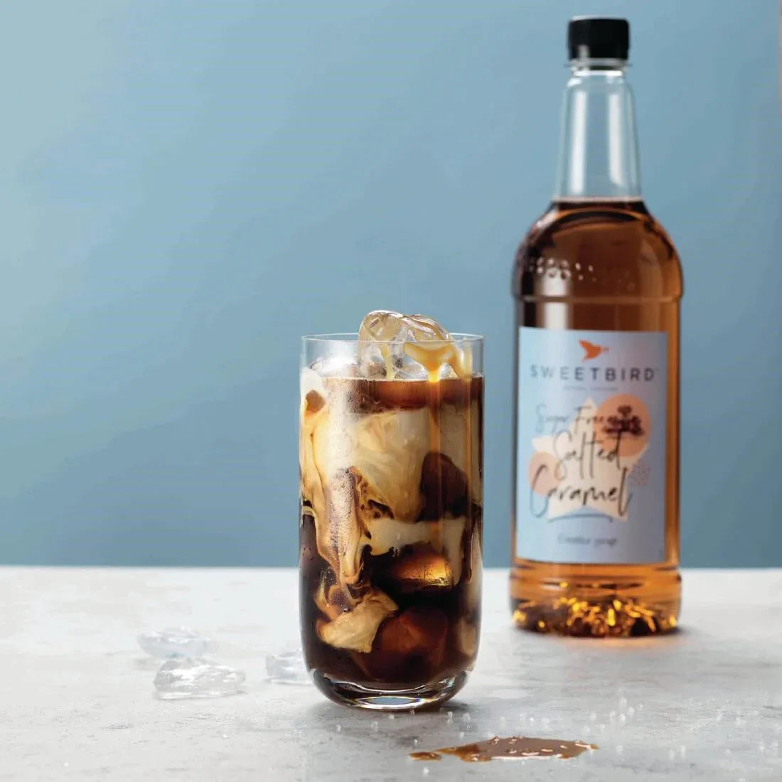 FS254 Sweetbird Sugar-free Salted Caramel Syrup 1 Ltr - JD Catering Equipment Solutions Ltd