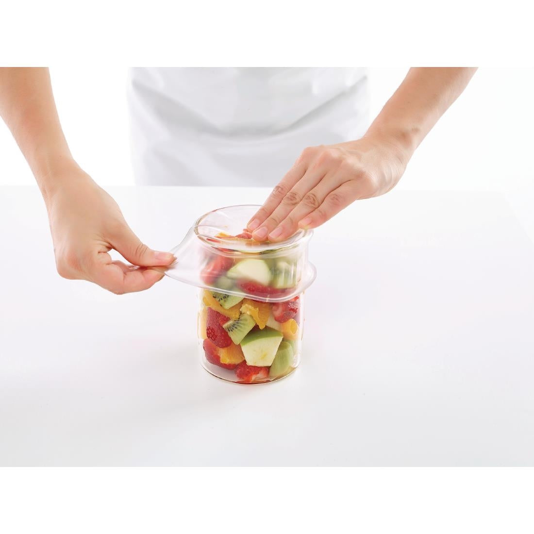 FS291 Lekue Reusable Flexible Lid Set of 2 85mm JD Catering Equipment Solutions Ltd